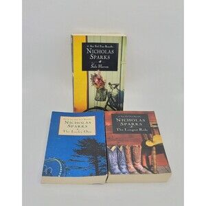 Nicholas Sparks Novels The Longest Ride The Lucky One Safehaven Lot Of 3
